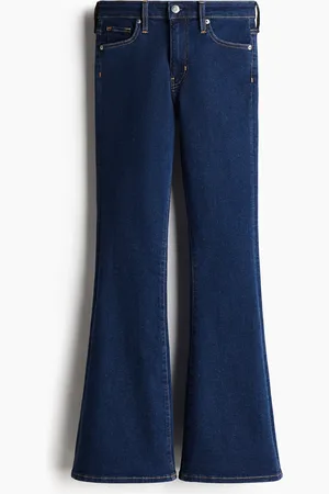 H&M Flared Ultra High Jeans - Blau