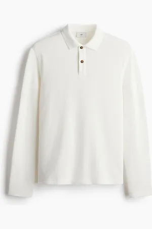 H&M Pikeeshirt in Regular Fit - Weiß