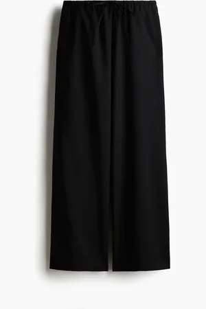 H&M Twillhose mit Kordelzug - Schwarz