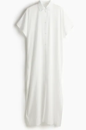 H&M Langer Strandkaftan - Weiß
