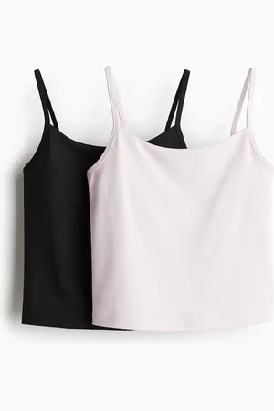 H&M 2-Pack Sporttops mit integriertem Top mit DryMove™ - Pink