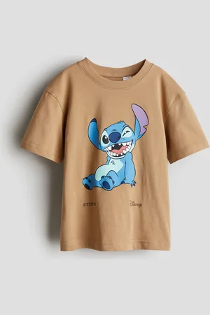H&M T-Shirt mit Print - Beige