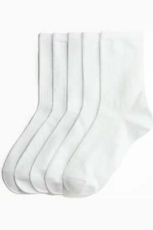 H&M 5er-Pack Socken - Weiß