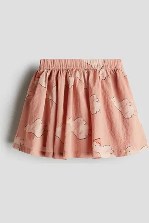 H&M Gemusterter Rock aus Seersucker - Orange