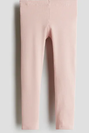 H&M Gerippte Jerseyleggings - Pink