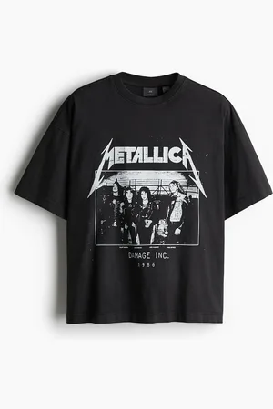 H&M T-Shirt Oversized Fit - Schwarz