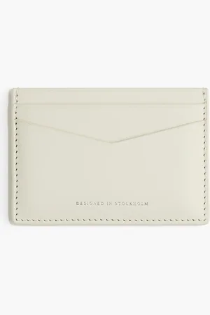 H&M Kartenetui aus Leder - Beige