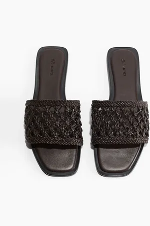 H&M Sandalen aus Leder - Braun