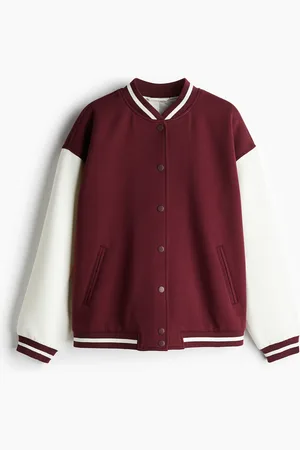 H&M Baseballjacke mit Motiven - Rot