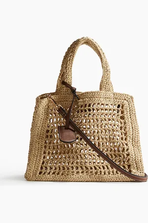 H&M Handtasche aus Stroh - Beige