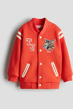 H&M Baseballjacke mit Applikationen - Rot
