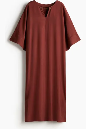 H&M Kaftankleid mit Kettendetail - Orange