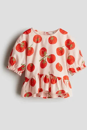 H&M Peplumbluse - Orange