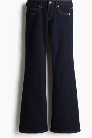 H&M Flared Low Jeans - Blau