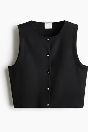 H&M Gestricktes Gilet - Schwarz