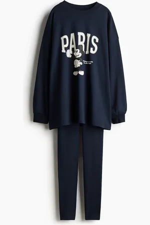 H&M Bedruckter Pyjama - Blau