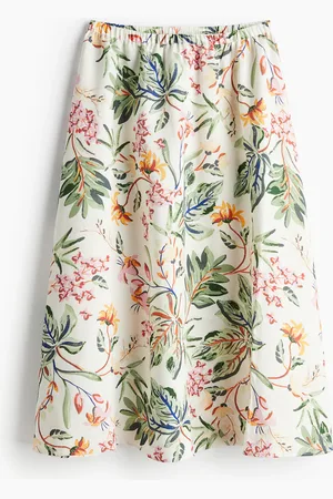 H&M Midi-Rock - Weiß