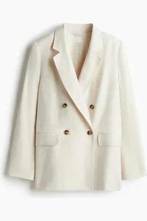 H&M Blazer aus Leinenmix - Beige