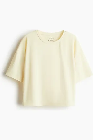 H&M Kastiges Sportshirt mit DryMove™ - Gelb