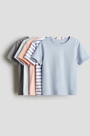 H&M 5er-Pack Shirts aus Baumwolljersey - Orange