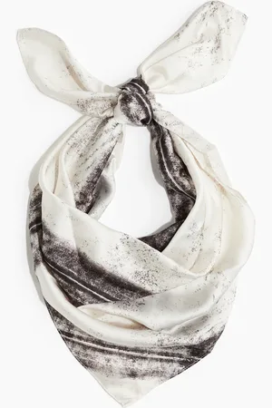 H&M Bedrucktes Satintuch - Weiß