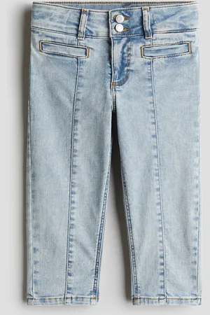 H&M Skinny Fit Capri Jeans - Blau