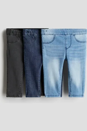 H&M 3er-Pack Denimjeggings - Blau