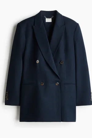H&M Blazer aus Leinenmix - Blau