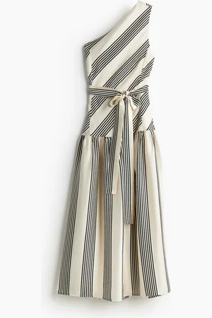 H&M One-Shoulder-Kleid - Beige