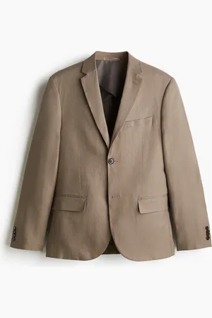 H&M Leinensakko in Slim Fit - Beige