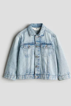 H&M Jeansjacke mit Print - Blau