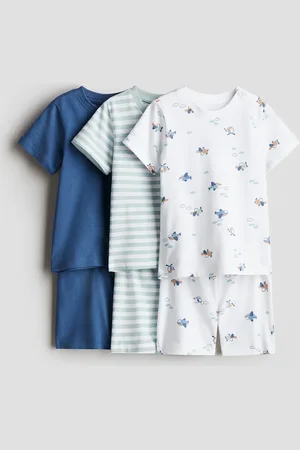 H&M 3er-Pack Schlafanzüge - Türkis