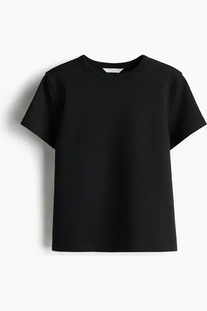 H&M T-Shirt aus Baumwolle - Schwarz