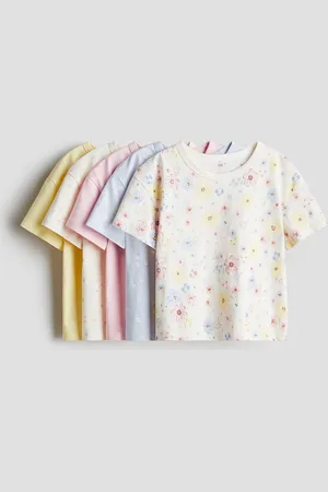 H&M 5er-Pack Baumwoll-T-Shirts - Weiß