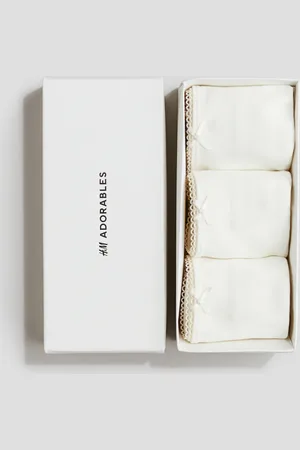 H&M 3er-Pack Slips aus Pima-Baumwolle - Weiß