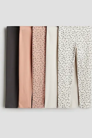 H&M 5er-Pack Jerseyleggings - Orange
