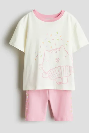 H&M 2-teiliges Set mit Print - Weiß