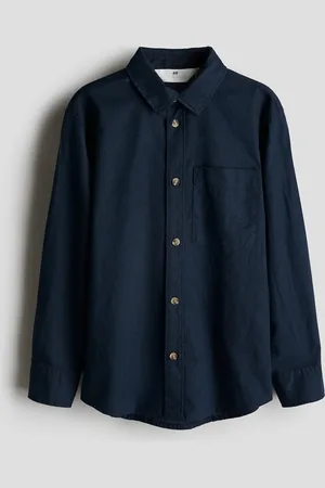 H&M Hemd aus Leinenmix - Blau