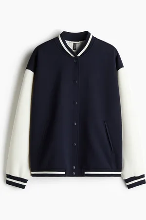 H&M Baseballjacke mit Motiven - Blau