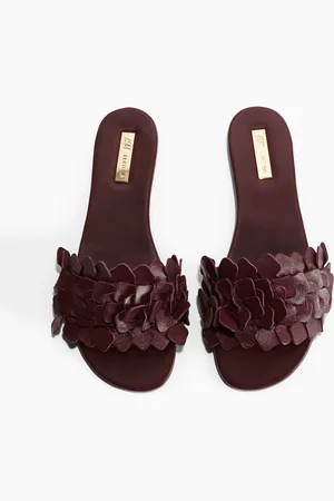 H&M Ledersandalen - Rot