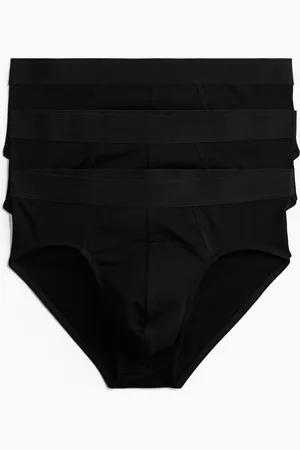 H&M 3er-Pack Slips mit Lycra® - Schwarz