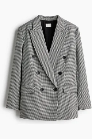 H&M Zweireihiger Oversize-Blazer - Schwarz