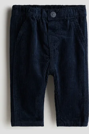 H&M Hose aus Baumwollcord - Blau