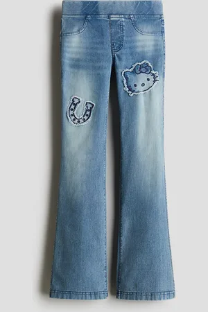 H&M Ausgestellte Jeggings im Denimlook - Blau