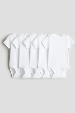 H&M 5er-Pack Baumwollbodys - Weiß