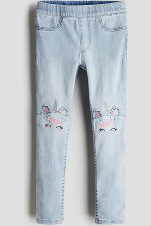 H&M Denimjeggings - Blau
