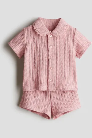 H&M 2-teiliges Set mit Hemd und Shorts - Pink