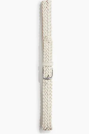 H&M Geflochtener Ledergürtel - Beige