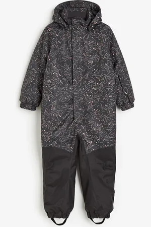 H&M Schneeanzug - Aop - Schwarz