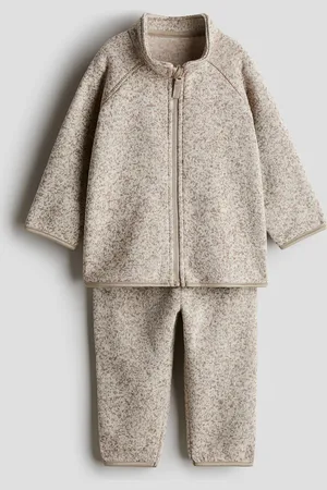 H&M 2-teiliges Fleece-Set - Braun